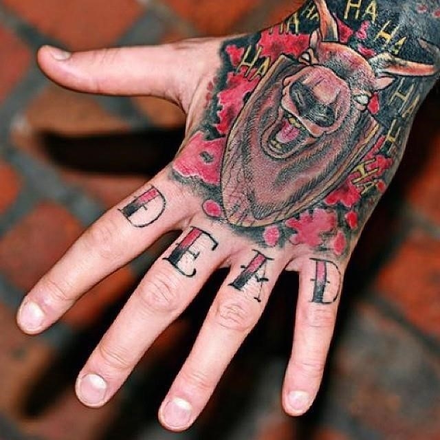 Knuckle tattoo 43