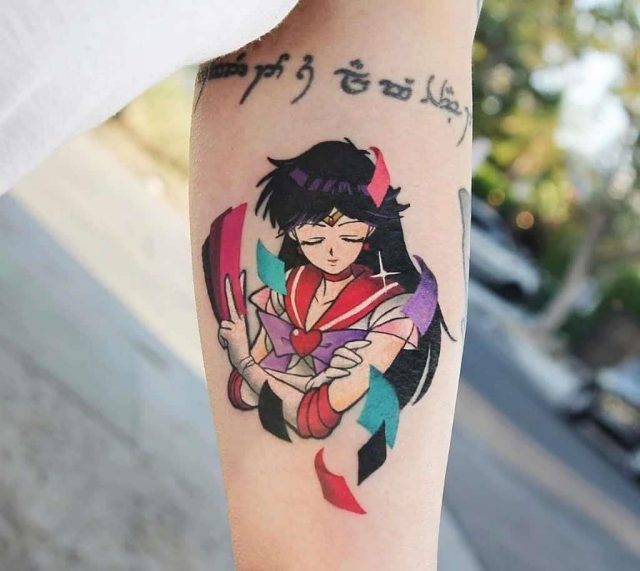 Korean sailor moon tattoo