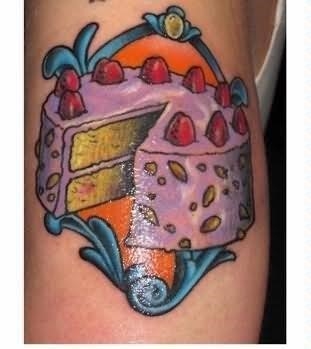 Lavender cake tattoo