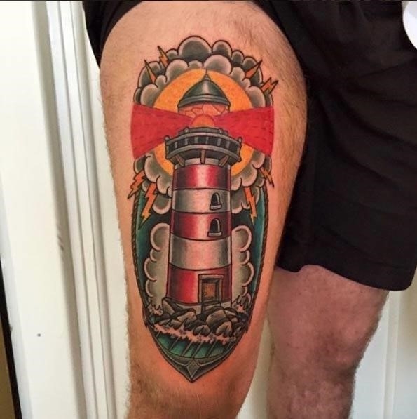 Lighthouse tattoo design 27