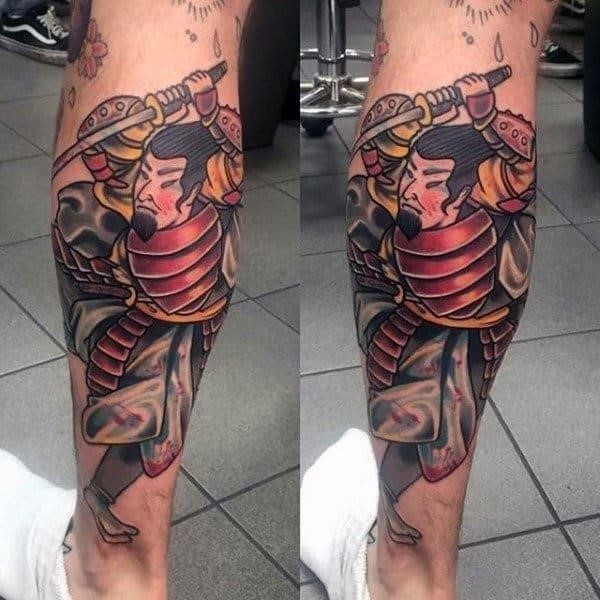 Calf tattoos for guys