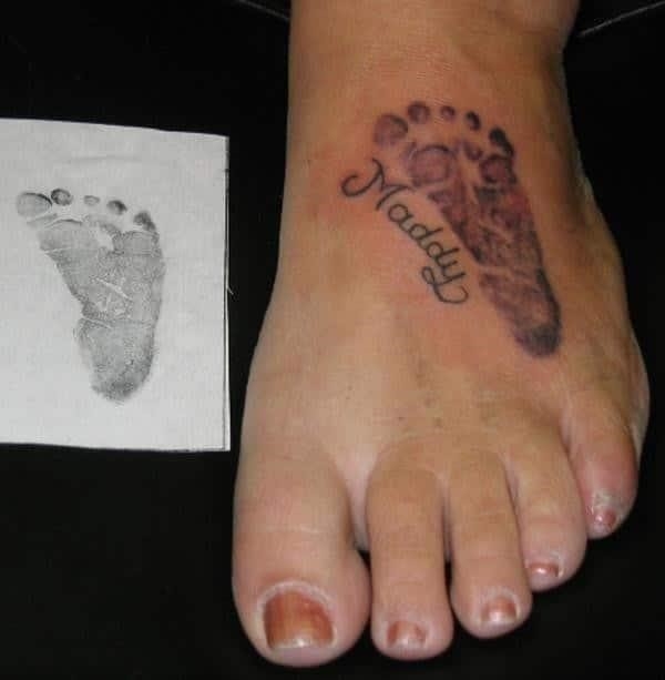 Meaningful foot small tattoos