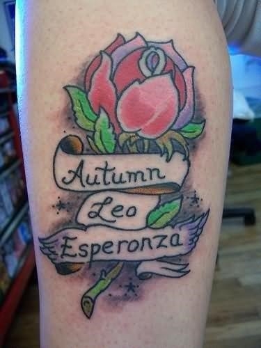 Memorial rose tattoos