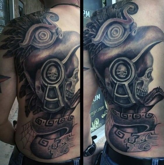 Mens aztec tattoos designs