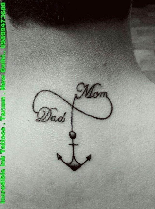 Momdad infinity anchor tattoo mom dad infinity anchor tattoos