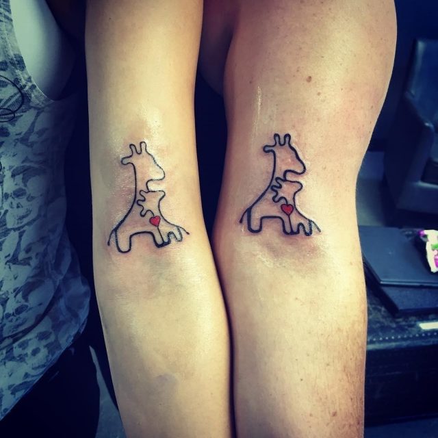 Mother daughter tattoo 1