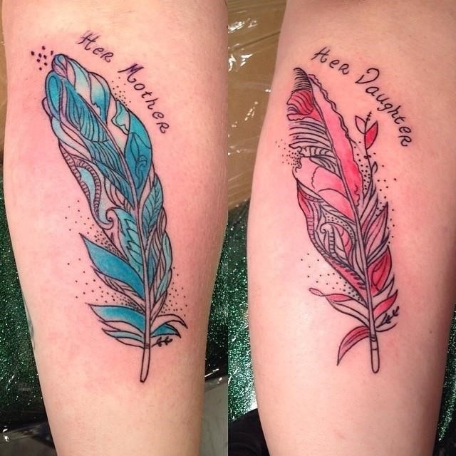 Mother daughter tattoo 2