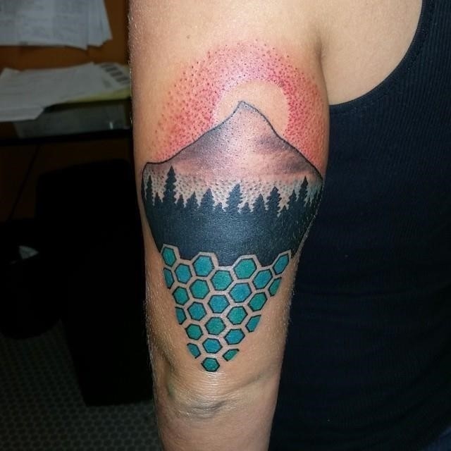 Mountain tattoo 30