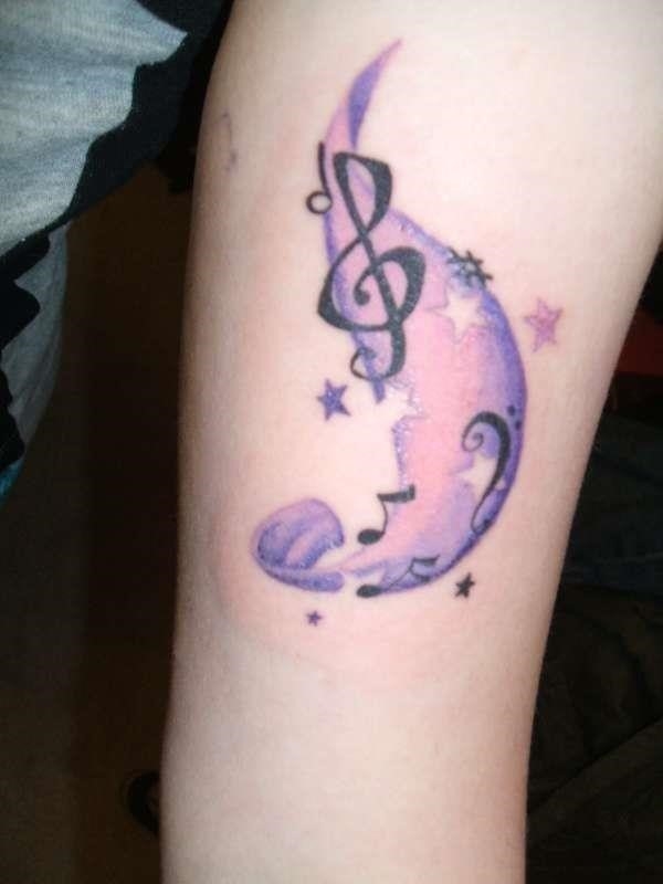 Music notes tattoo 28175