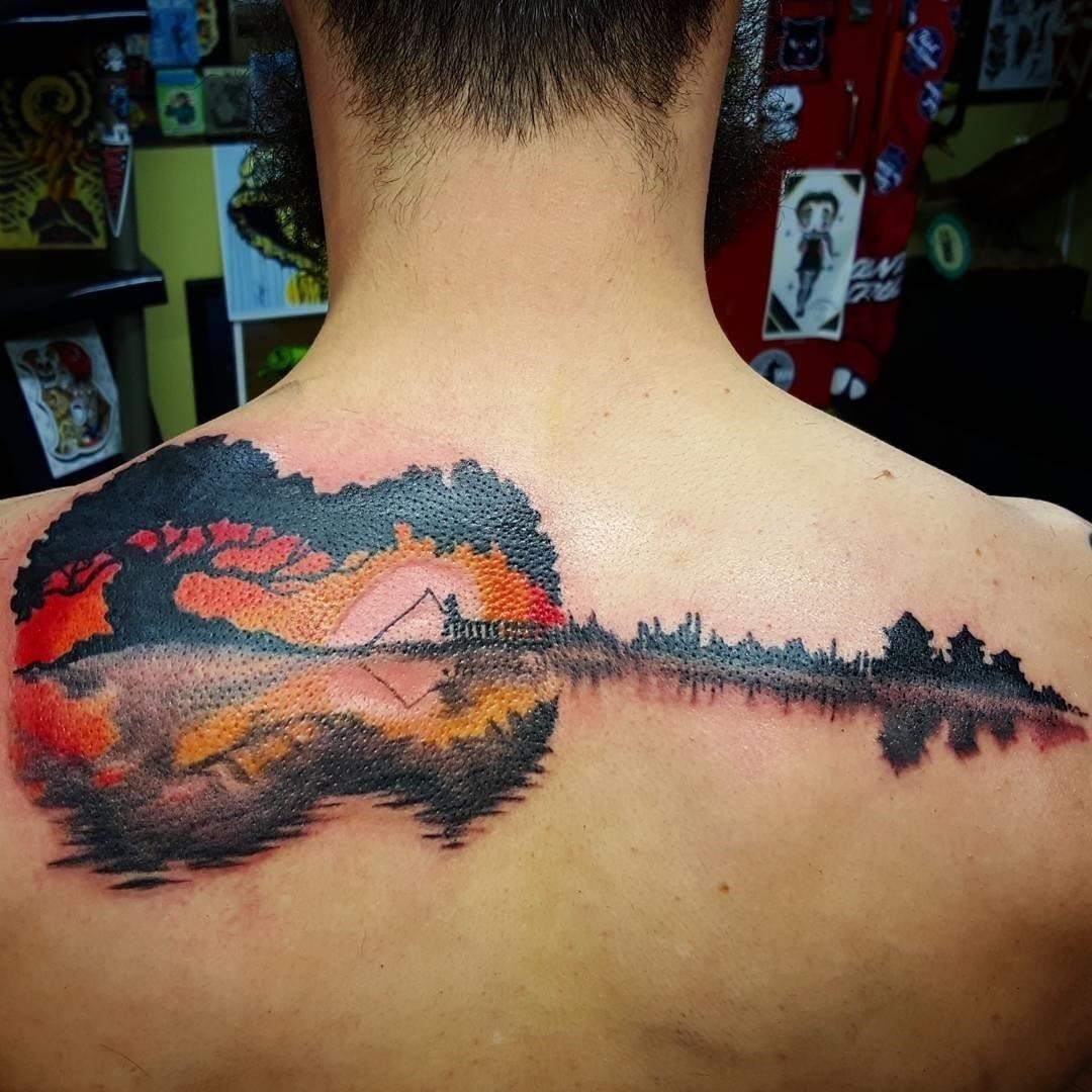 Guitar tattoo