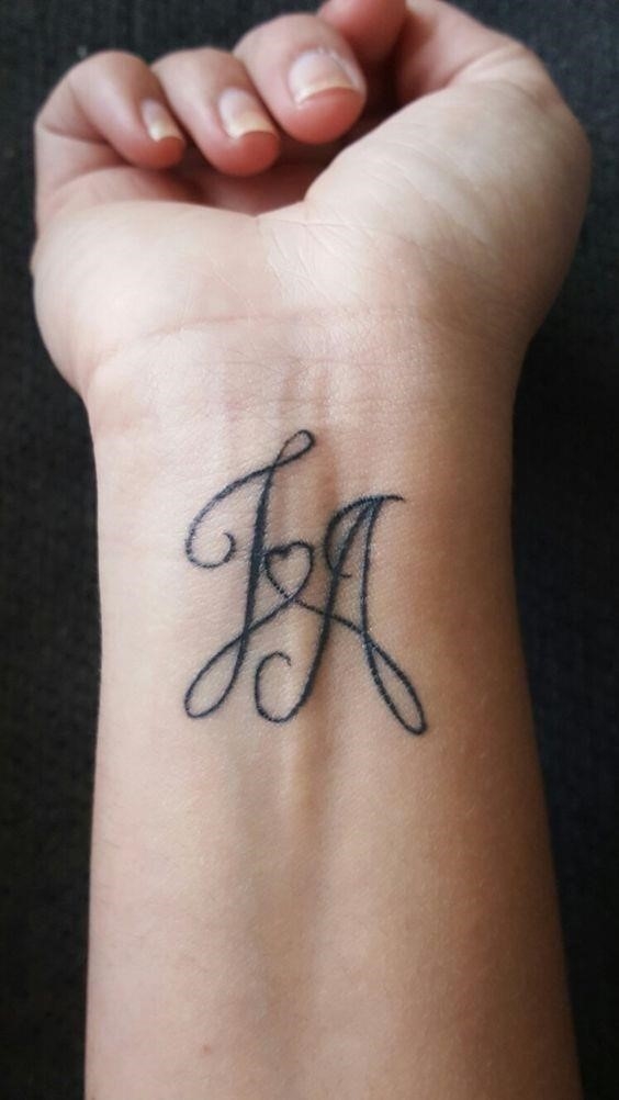 Name letter tattoo