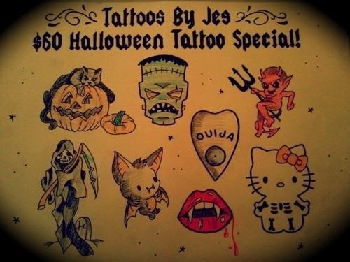 New halloween tattoos designs