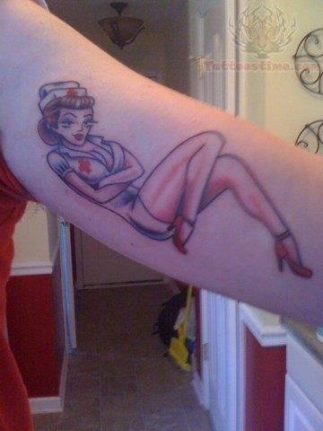 Nurse lying tattoo