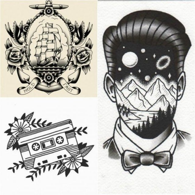 Old school tattoos old school tattoos flash old school tattoos designs 5