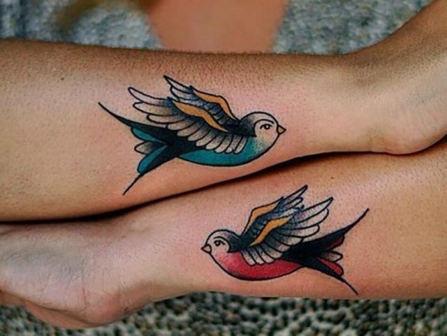 Old school tattoos old school tattoos swallows old school bird tattoo 730×549