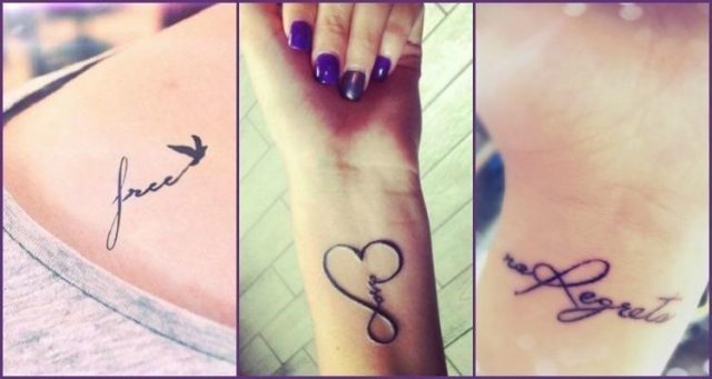 One word tattoo designs