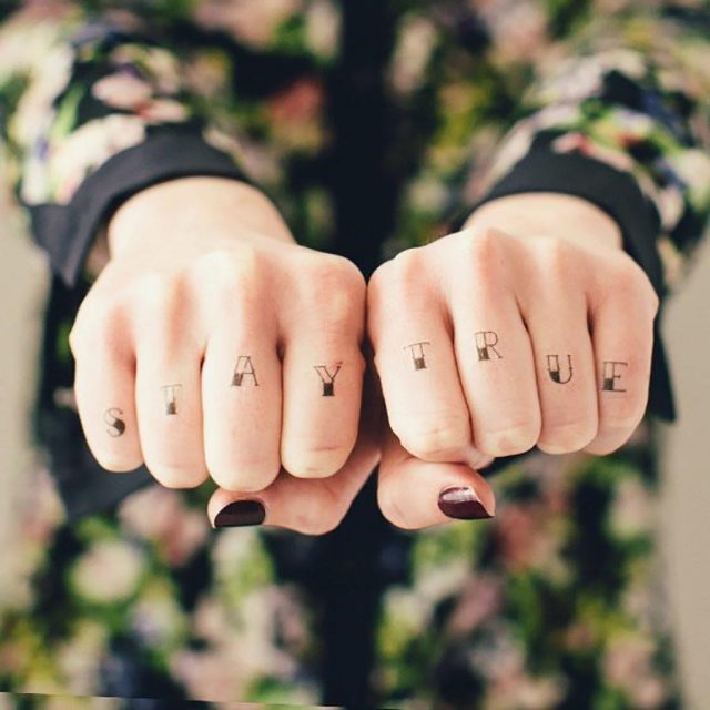 Original 22 knuckle temporary tattoos