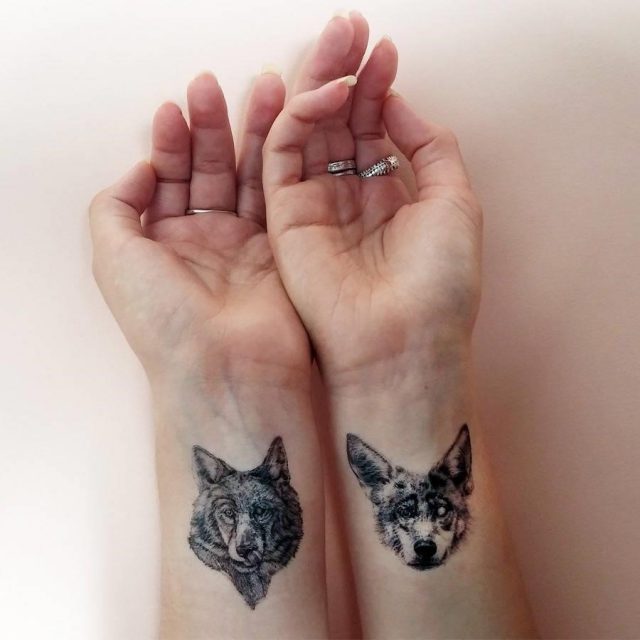 Original wolf pack temporary tattoos