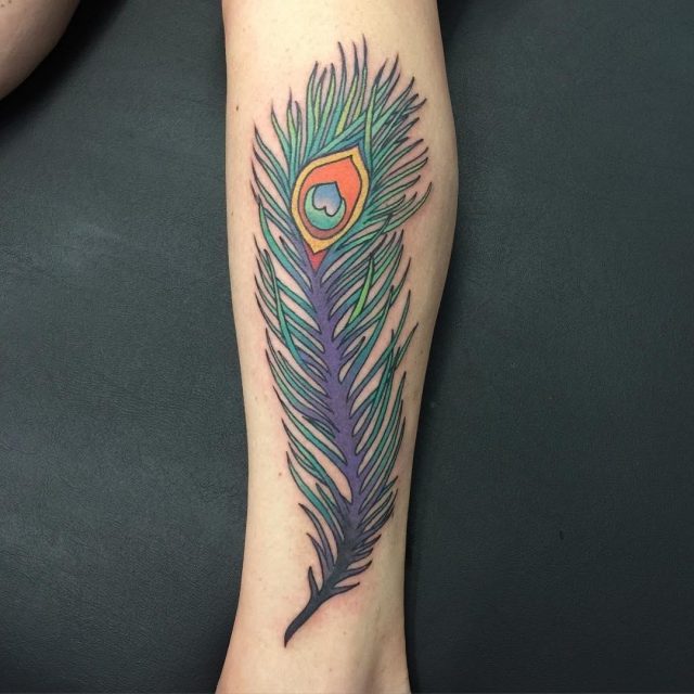 Peacock feather tattoos 17