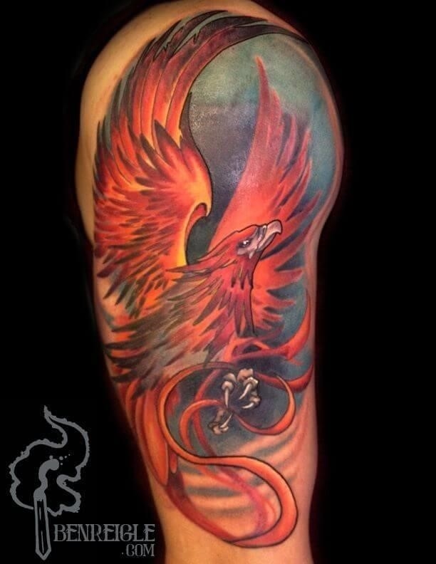 50 Japanese Phoenix Tattoo Designs For Men  Mythical Ink Ideas