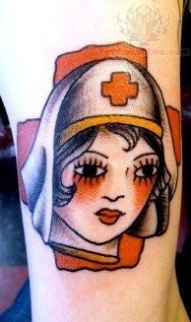 Proud To Be A Nurse Tattoo On Right Arm