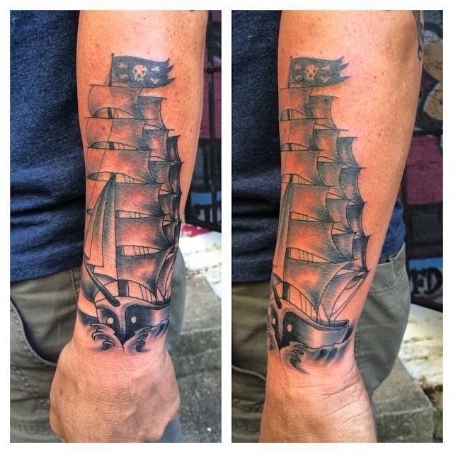 16 Ship Tattoo Designs