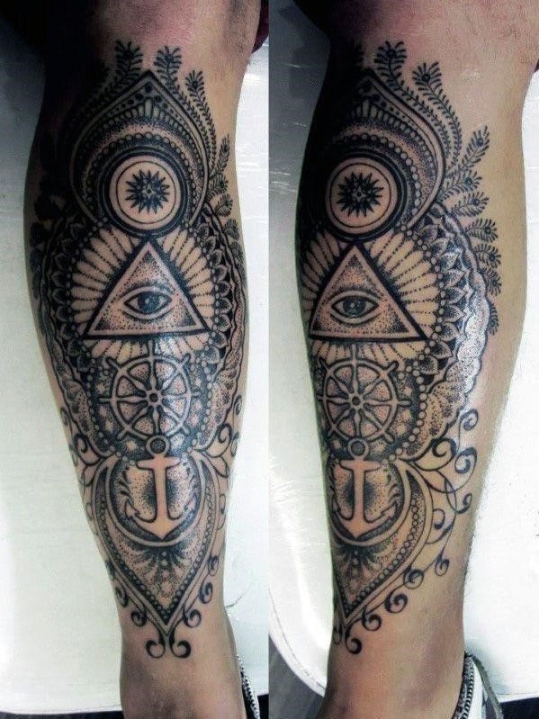 97 Calf Tattoo Ideas That Are Pure Coolness  Bored Panda