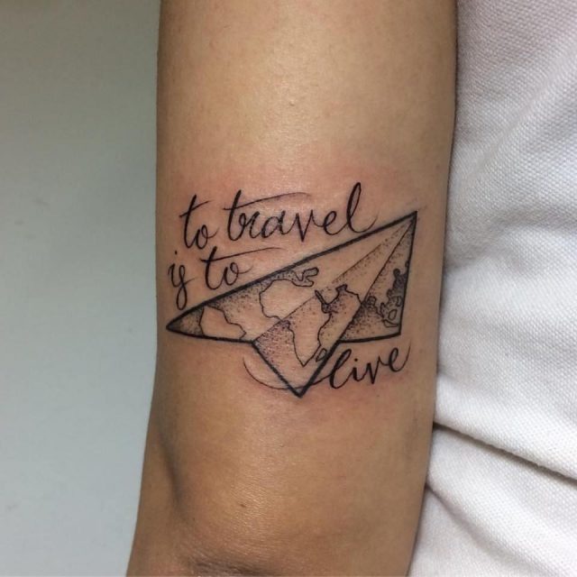 Quote travel tattoo