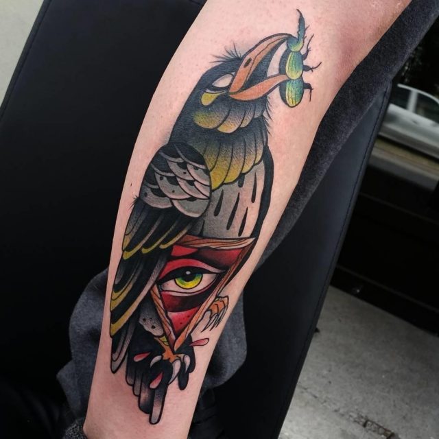 Raven tattoo 19