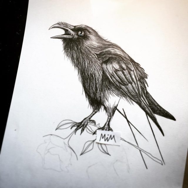 Raven tattoo 24