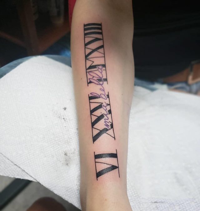 Roman numeral tattoo 15101853