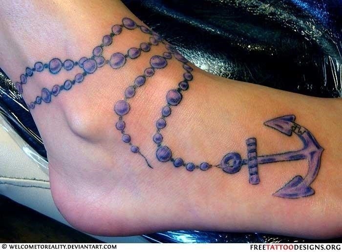 Tattoo of Foot Instep Rosaries
