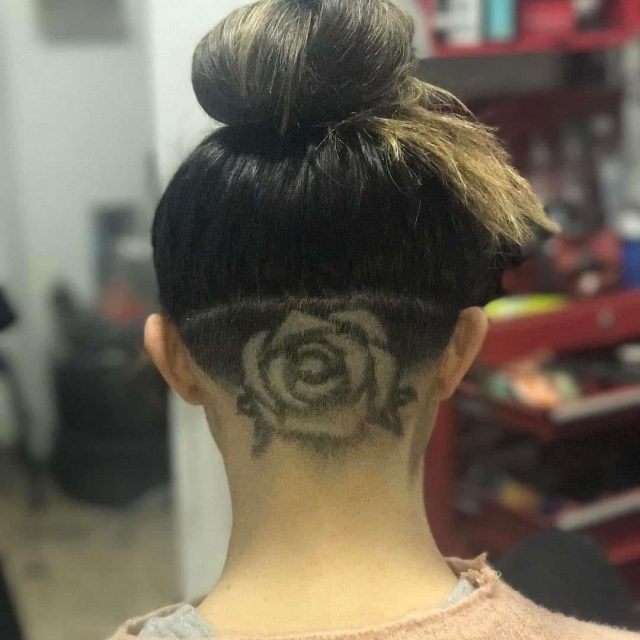 Rose hair tattoo