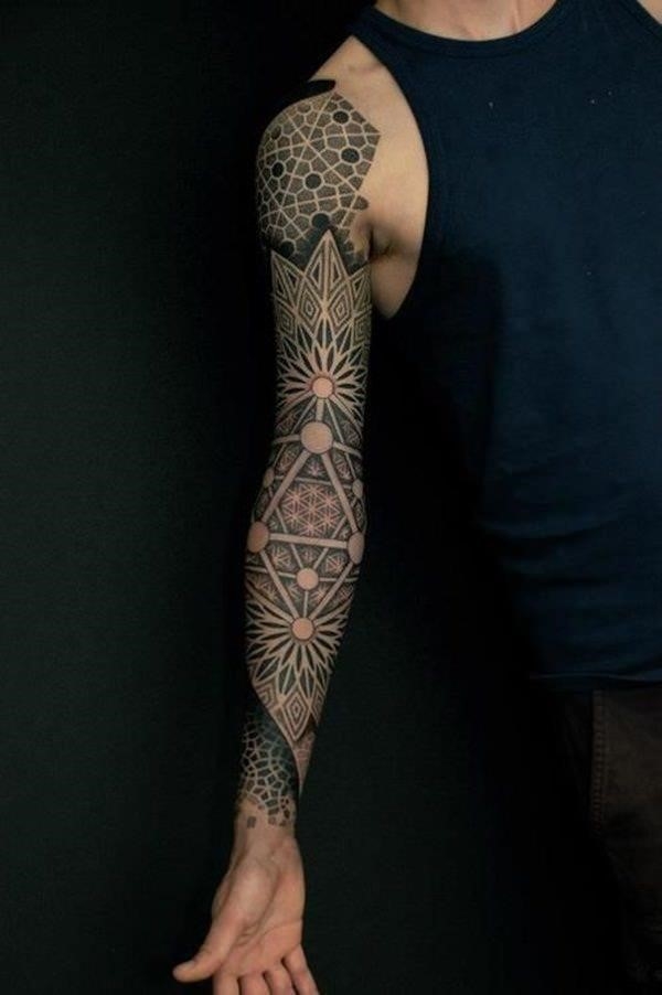 Sacred geometry tattoo art