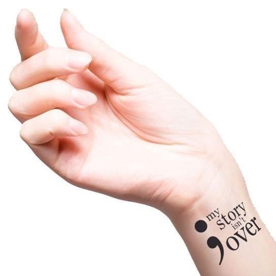 Semicolon tattoos 044