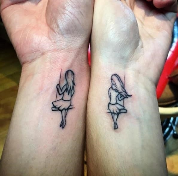 21 Charming Sister Tattoo Ideas  Styleoholic