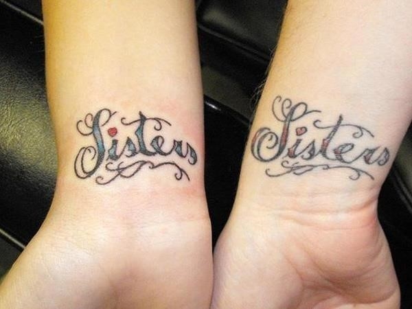 Sister wrist tattoos
