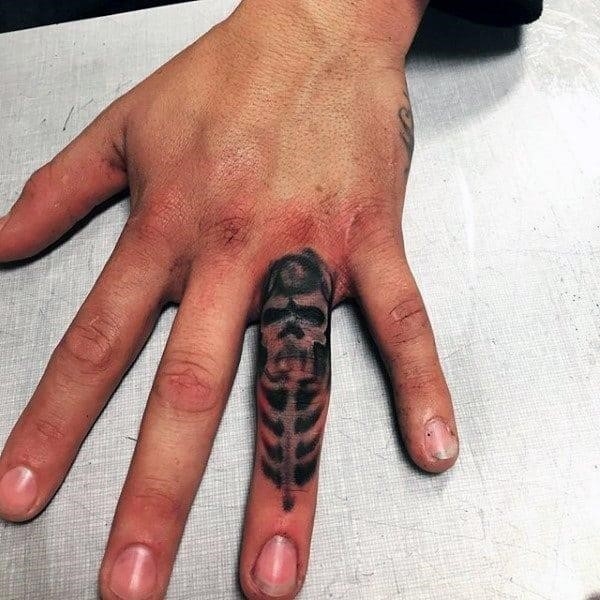Skeleton guys knuckles tattoos ideas