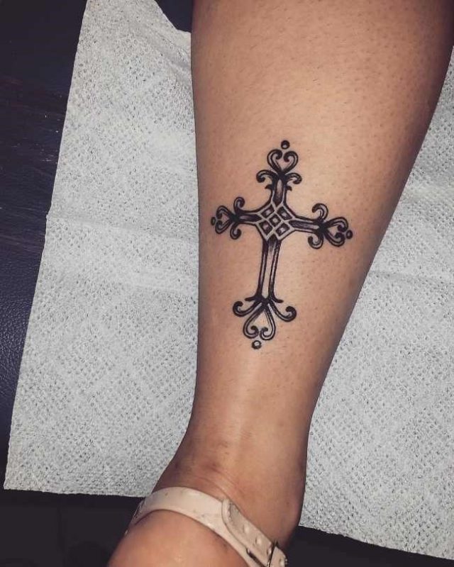 Small cross tattoo10