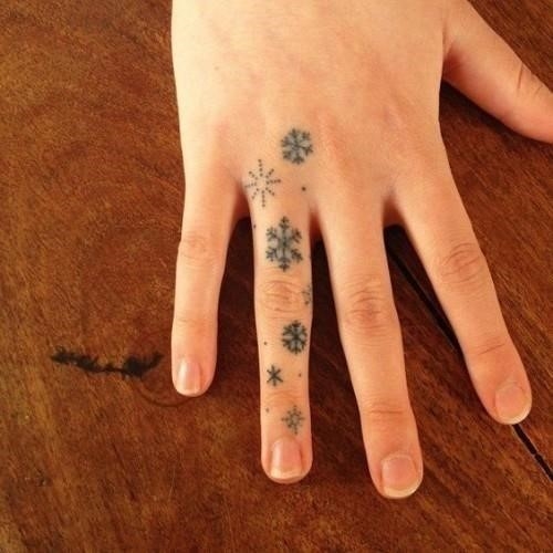 Small finger tattoo 46