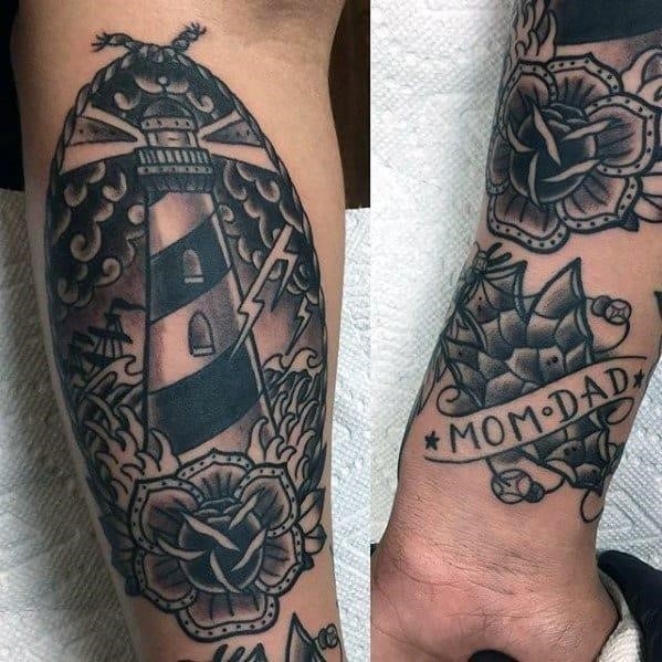 cool mom and dad tattoos for men