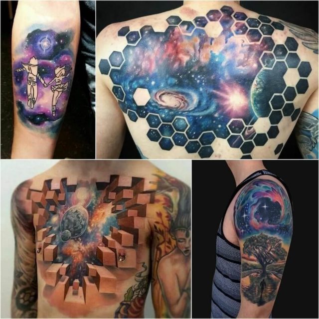 Space tattoo planet tattoo cosmonaut tattoo 2
