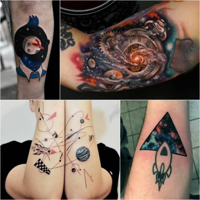 Space tattoo planet tattoo rocket tattoo 1