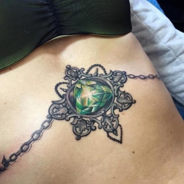 Sternum tattoo 60 650×650