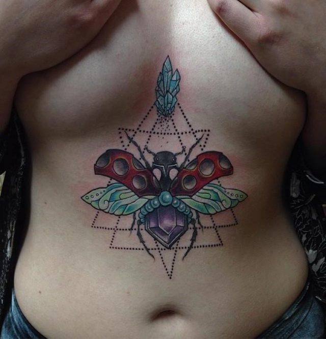 Sternum tattoo 61 650×675