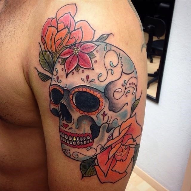 Sugar skull tattoo 37