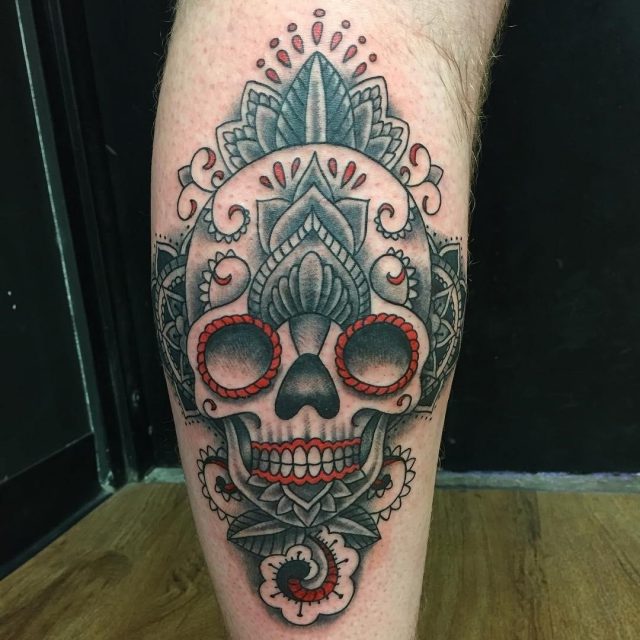 Sugar skull tattoo 5