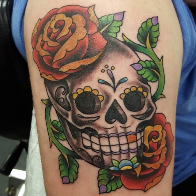 Sugar skull tattoo 53