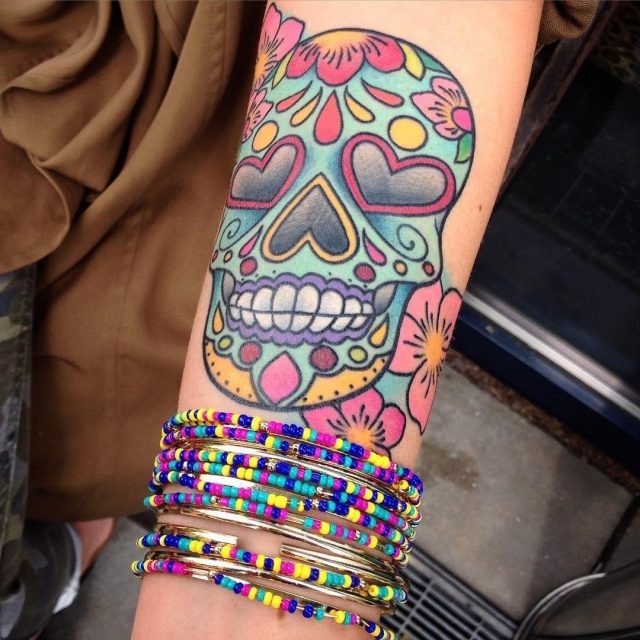 Sugar skull tattoo 59