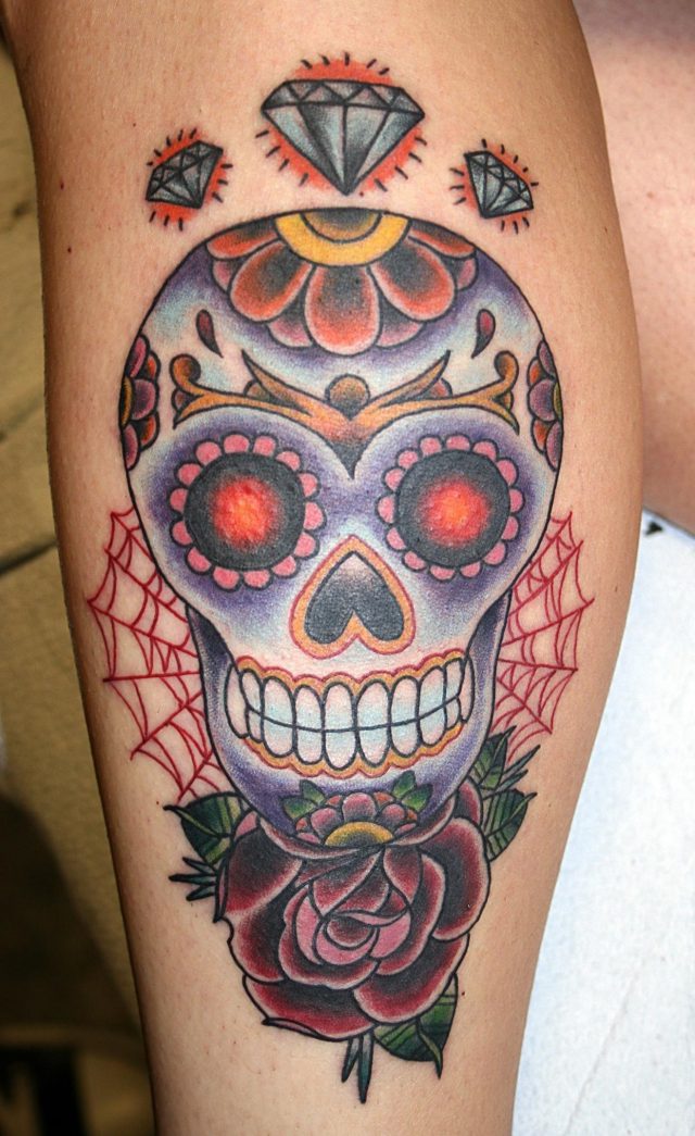 Sugar skull tattoo pictures